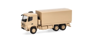 Herpa 747202 - H0 - Mercedes-Benz Arocs mit Plane - sandbeige